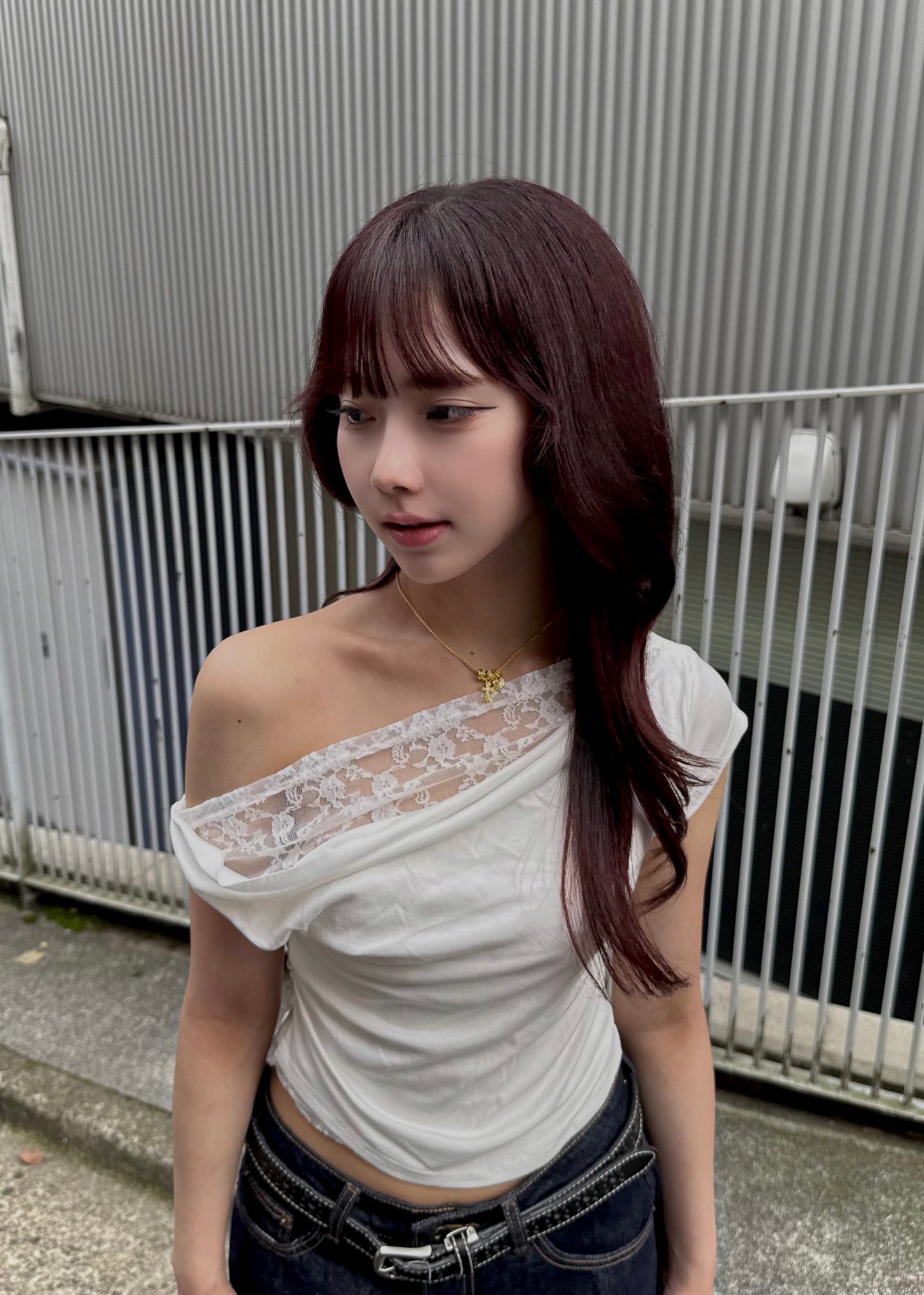 【一部即納】ワンショルダーレーストップ
