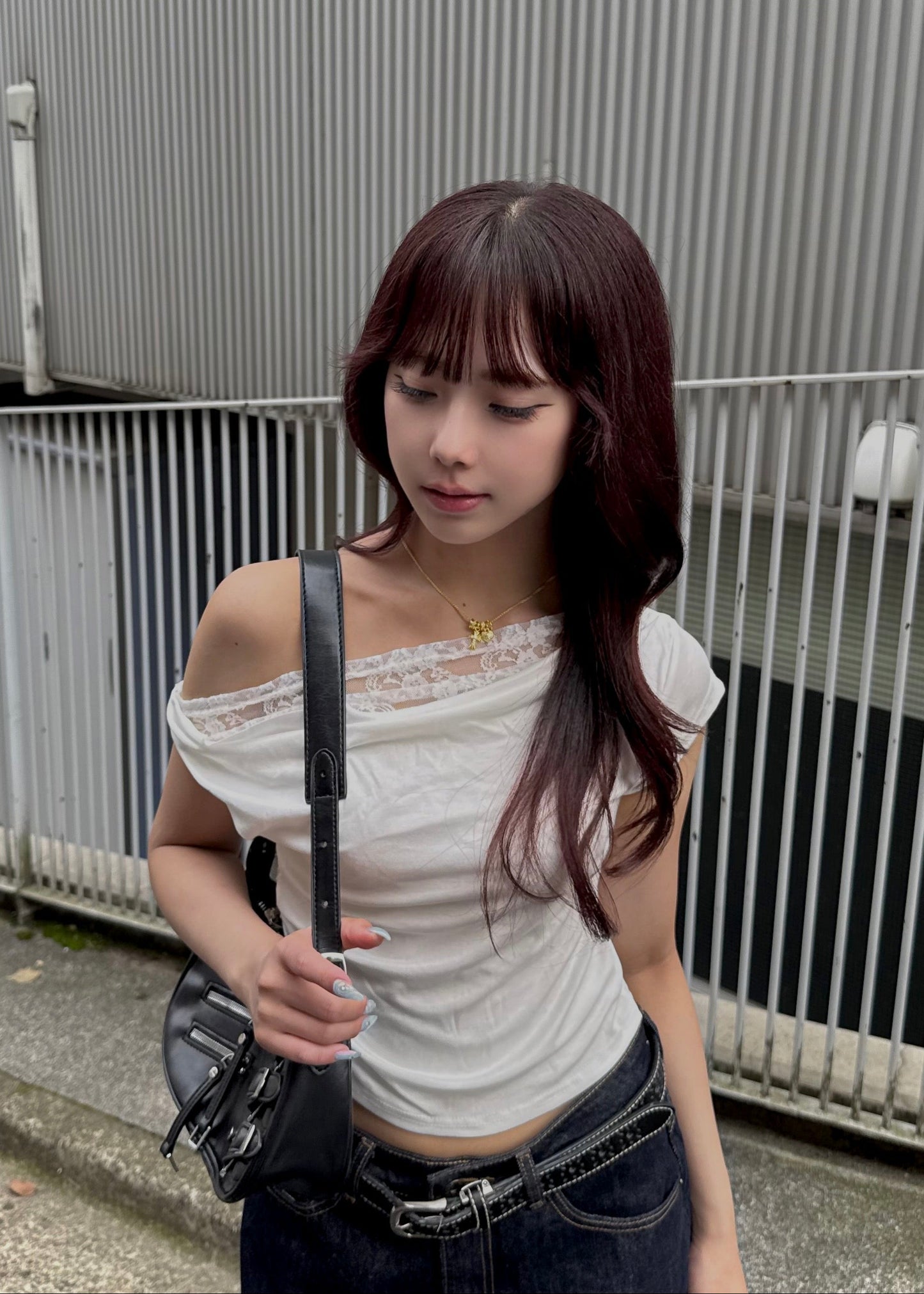 【一部即納】ワンショルダーレーストップ
