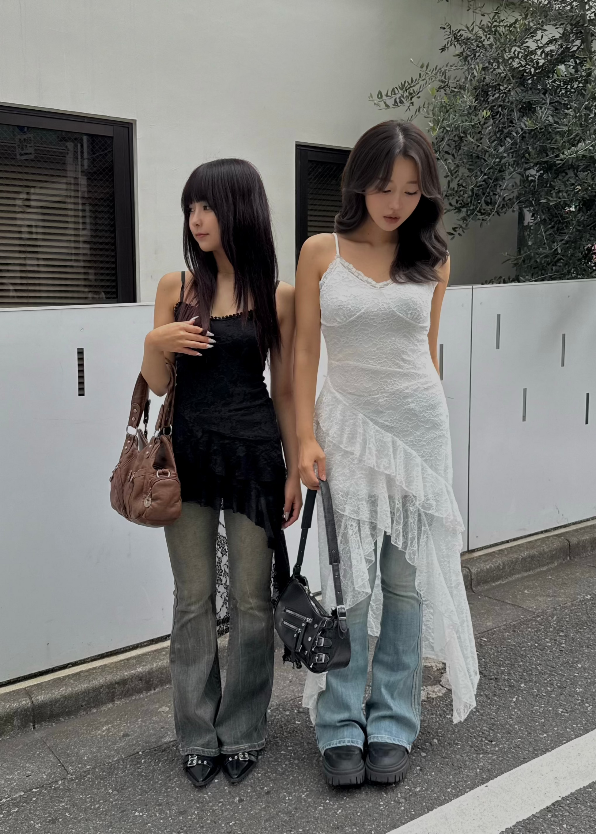 【Courreges】関税送料込 アシンメトリー ワンピース アシンメトリーホワイトレースワンピース – ZIA