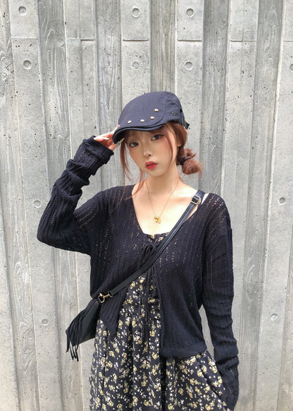 ショートレースボレロカーデ