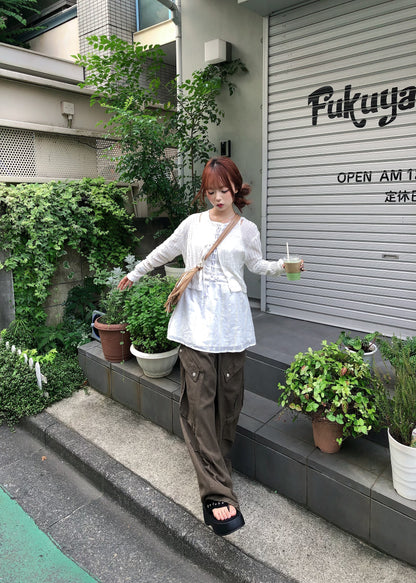 ショートレースボレロカーデ