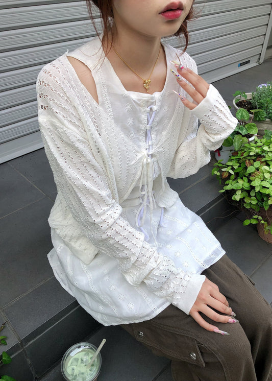 ショートレースボレロカーデ